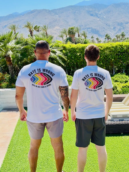 PRIDE Hate is Wrong Graphic T-Shirt - White (PRIDE On Demand)