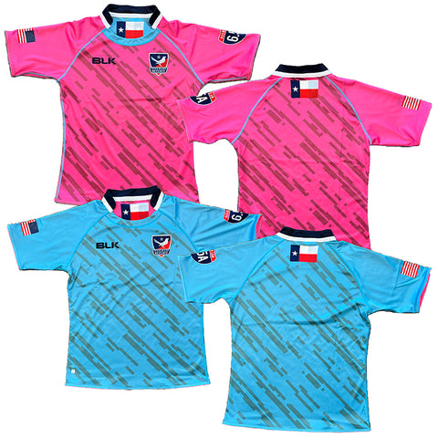 Texas Rugby Refs Reversible Jersey (Pink/Lt Blue)