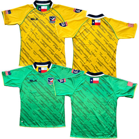 Texas Rugby Refs Reversible Jersey (Green/Gold)