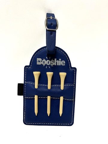 Booshie Golf - Leatherette Bag Tag with Tees