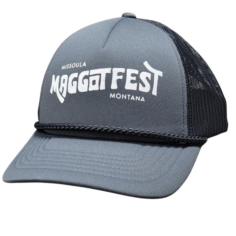 Maggotfest Rope Snapback Hat - Grey/Black