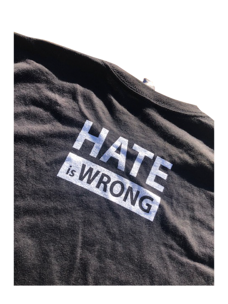 Hate is Wrong Graphic T-Shirt - Black (Esera)