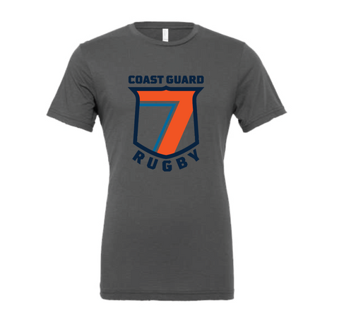 Coast Guard Rugby CREST T-Shirt, Charcoal