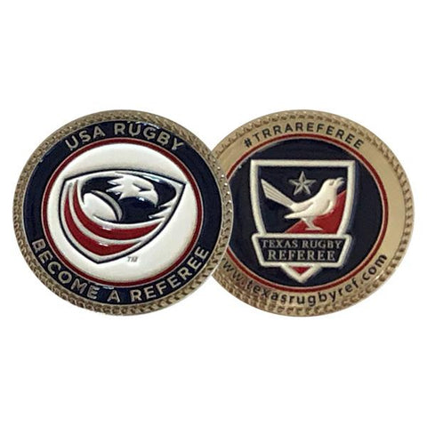 Texas Rugby Referee Coin