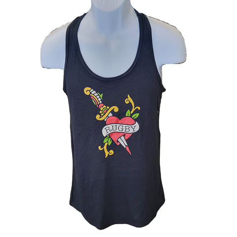 Tattoo Heart and Dagger - Racerback Tank