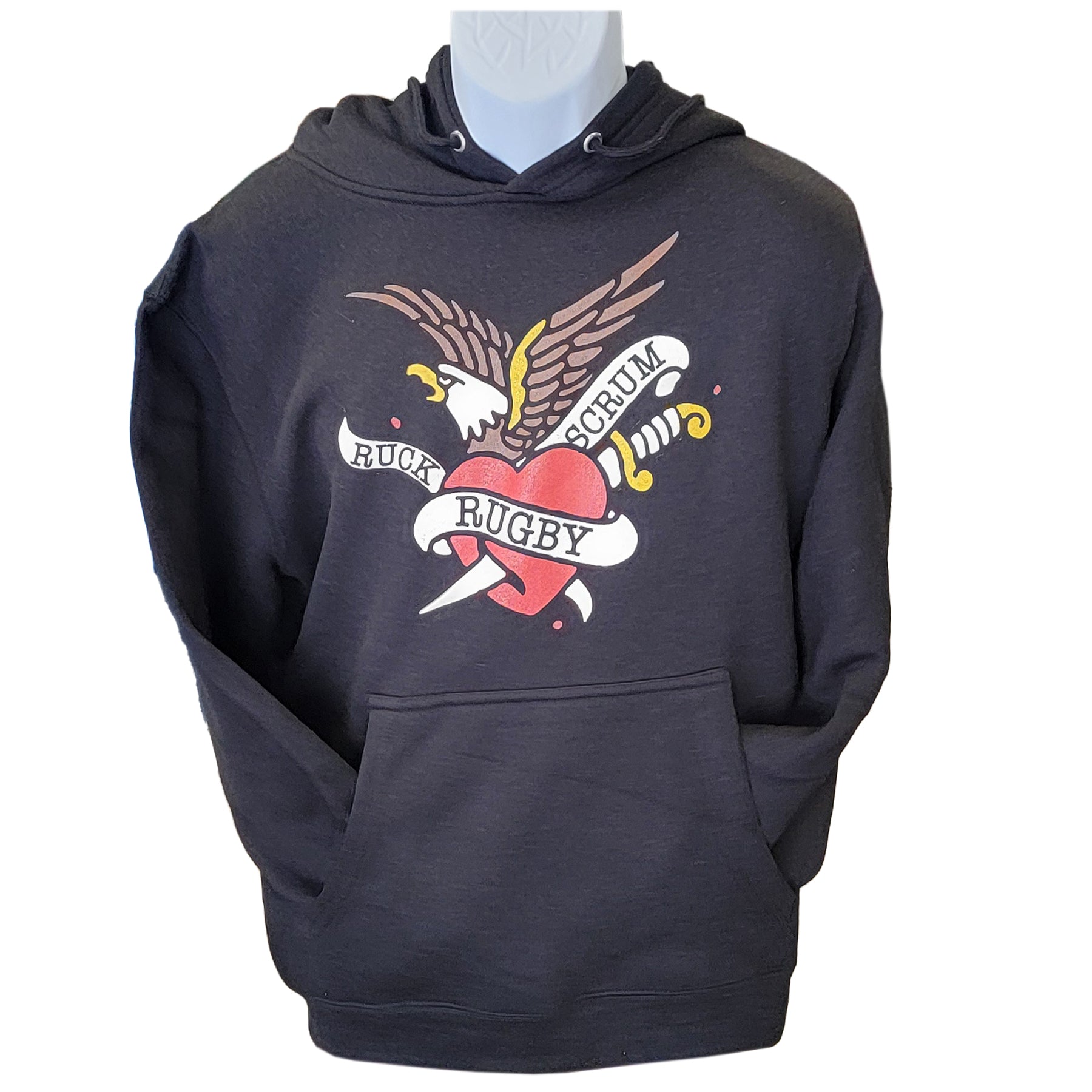 Ruck-Scrum-Rugby Tattoo Hoodie