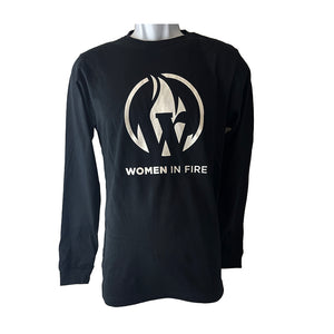 Women in Fire Long Sleeve T-Shirt -Black