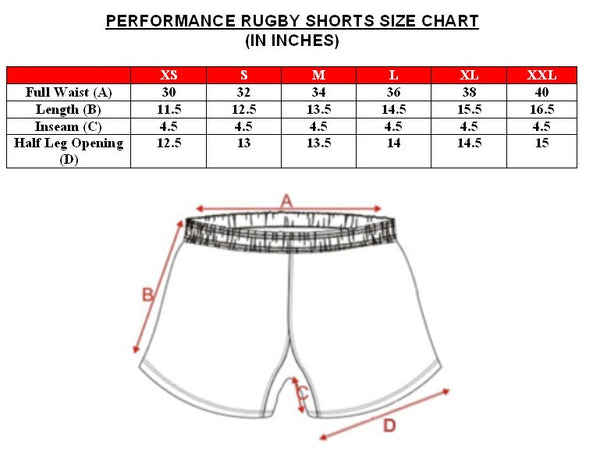 Metropolis Rugby Match Shorts, Navy