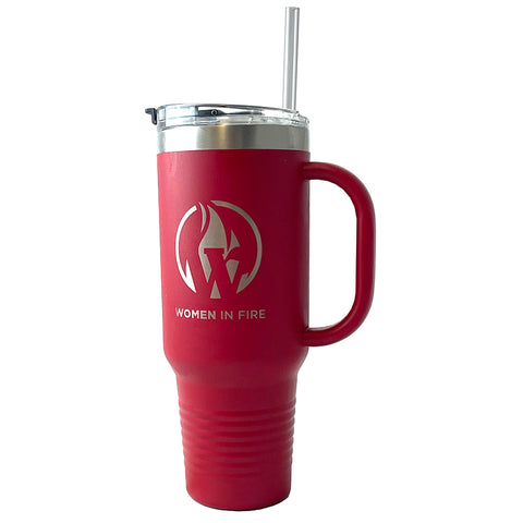 40oz Women in Fire Tumbler - Red