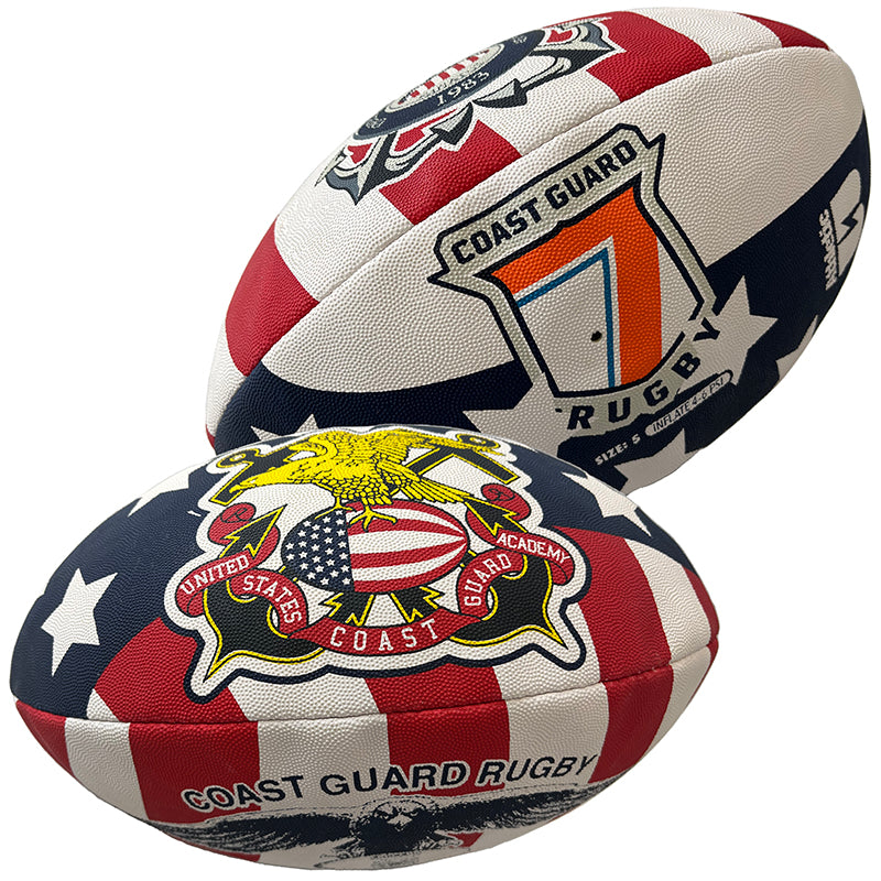 Coast Guard Flag Rugby Ball - Size 5