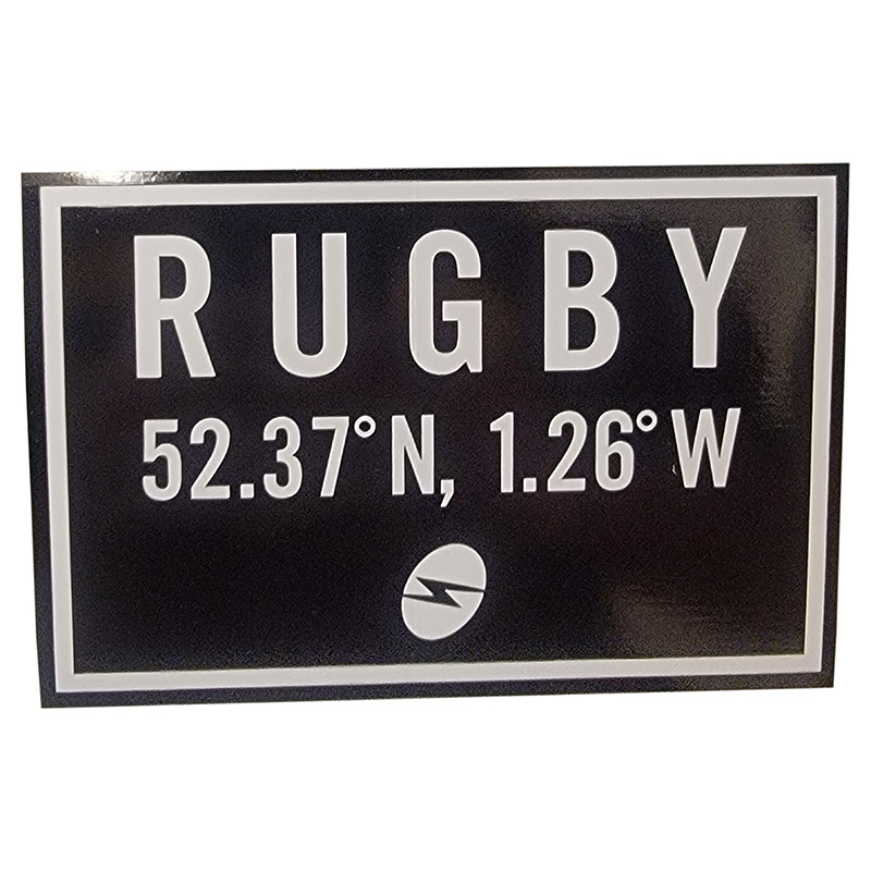 Rugby Coordinates Sticker