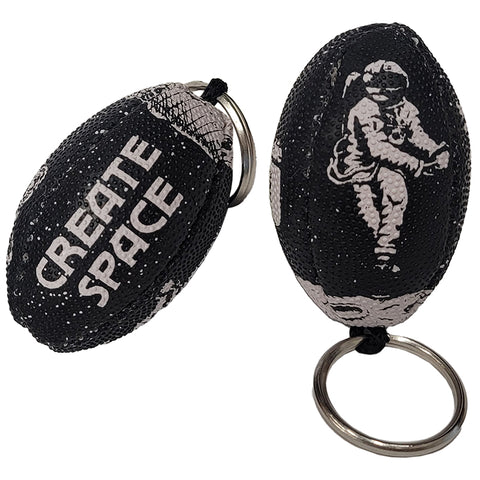 Create Space Mini Rugby Ball Keychain