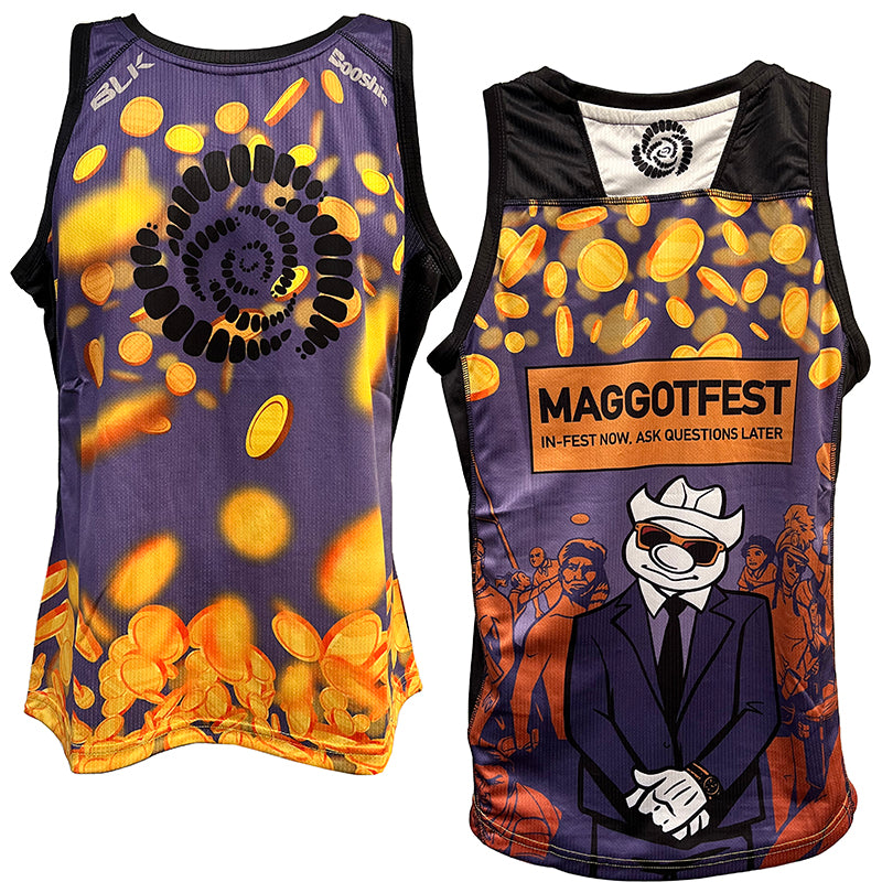 Missoula Maggotfest Rugby BLK Training Singlet - Crypto Coin