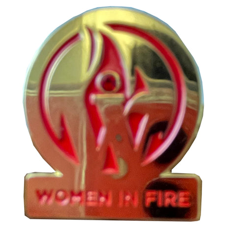 Women in Fire 1.25" Die Struck Trading Pin