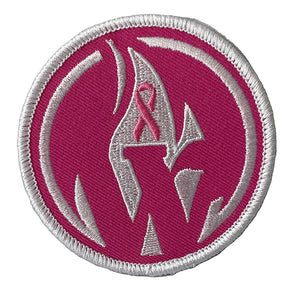 Embroidered Patch - Cancer Ribbon