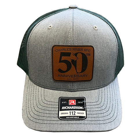 50th Anniversary Leather Patch Trucker Cap