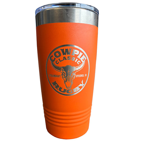 Cowpie Rugby - Orange Polar Camel 20 oz. Ringneck Vacuum Insulated Tumbler w/Lid