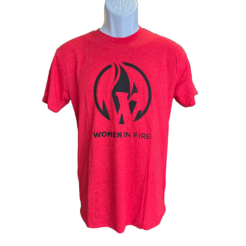 Logo Tee (Women in Fire) - Red with Black Logo