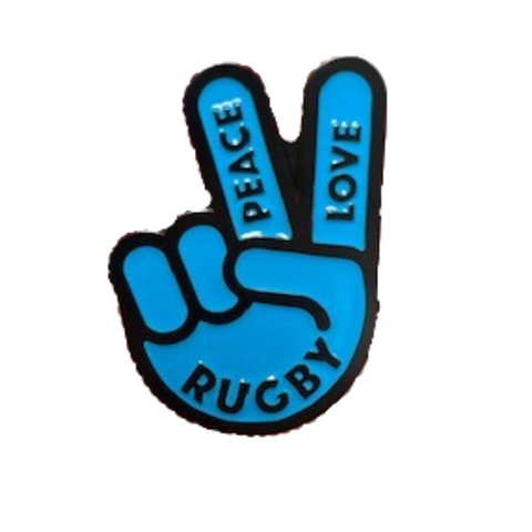 Peace Love Rugby Enamel Pin