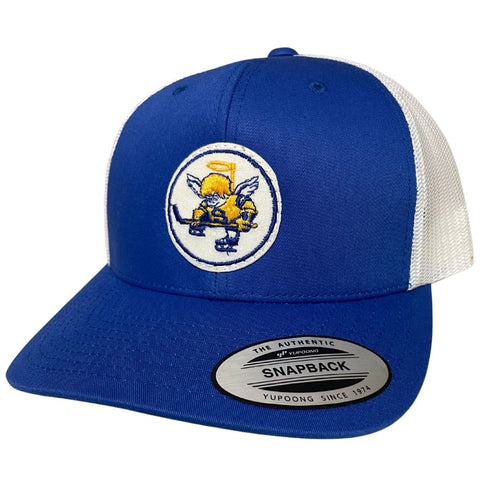 Minnesota Fighting Saints Hockey Trucker Cap - Blue/White