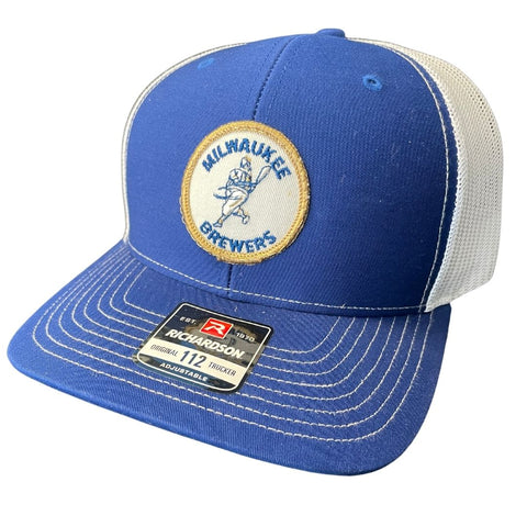 Milwaukee Brewers Trucker Cap - Blue/White