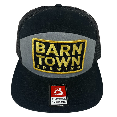 Barn Town Brewing Patch Trucker Cap - Black/Grey