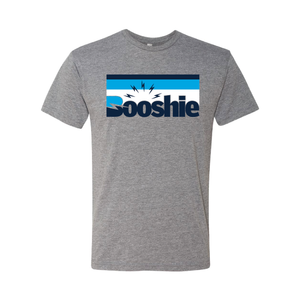 Booshie Tri-color Graphic T-Shirt - Heather Grey