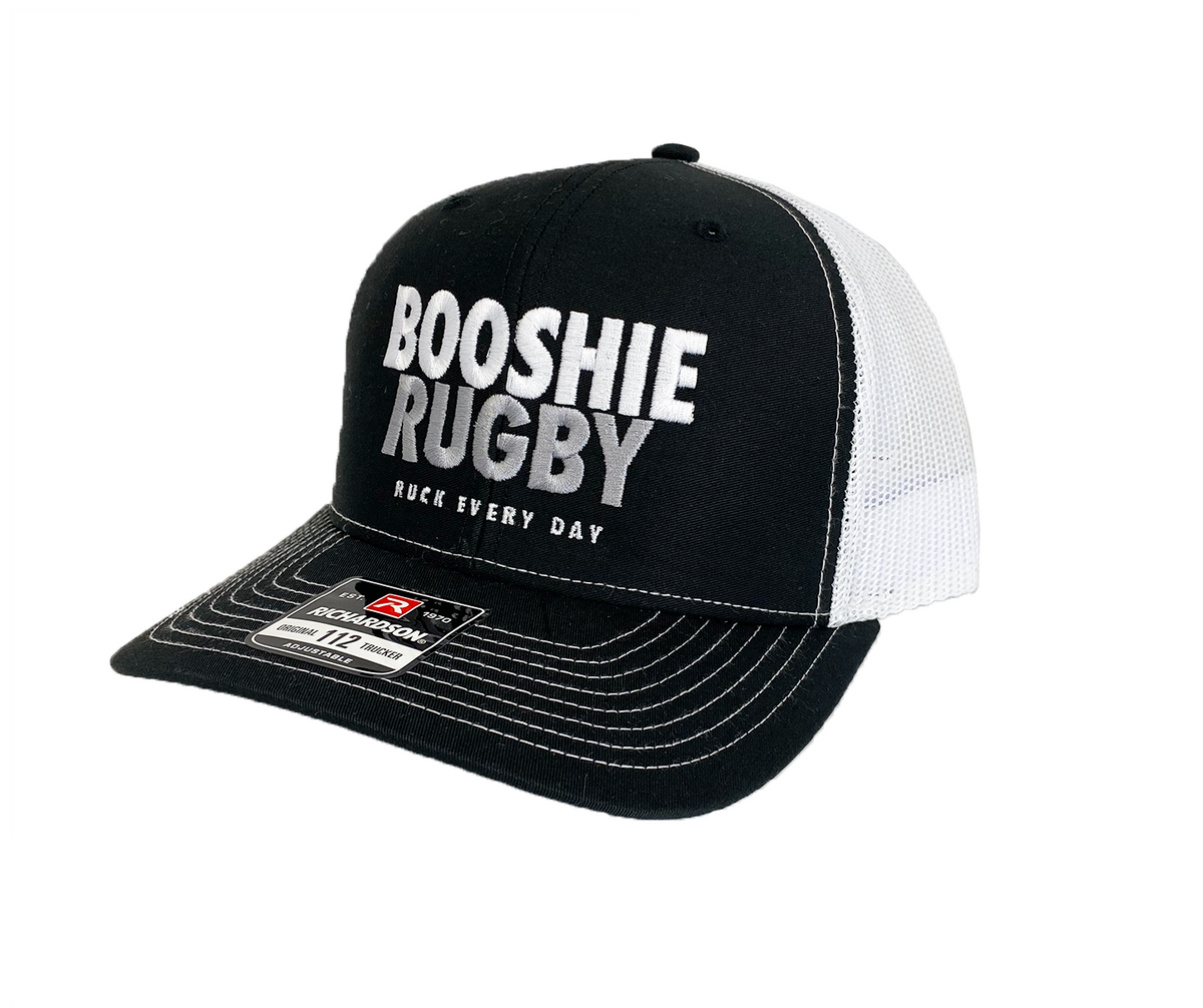 Booshie Rugby Trucker Cap - Black/White – BooshieAthletic