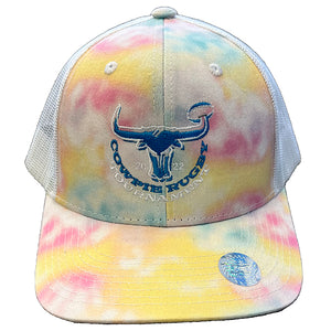 2022 Cowpie Rugby Tie Dye Mesh Snapback Hat (Closeout)