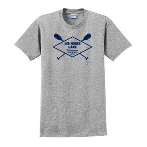 Des Moines Lake Short Sleeve Graphic T-Shirt - Grey