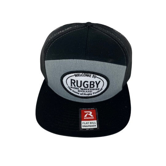 Welcome to RUGBY Trucker Cap - Black/Grey/White – BooshieAthletic