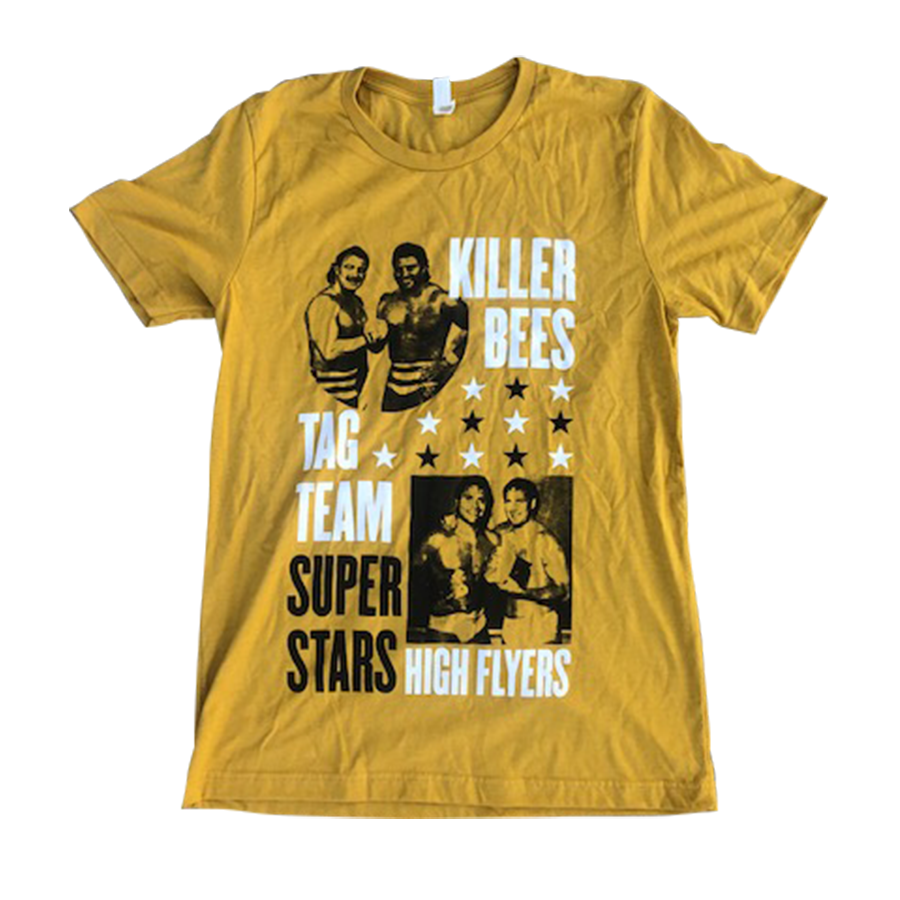 Killer Bees / High Flyers Dual Graphic T-Shirt - Mustard Gold