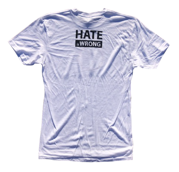 Hate is Wrong Graphic T-Shirt - White (Esera)