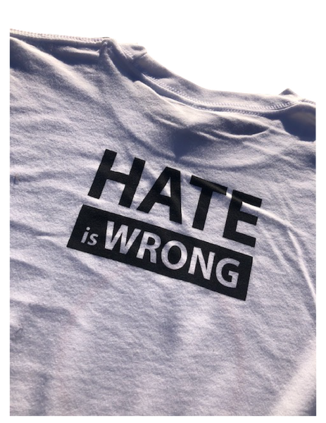Hate is Wrong Graphic T-Shirt - White (Esera)