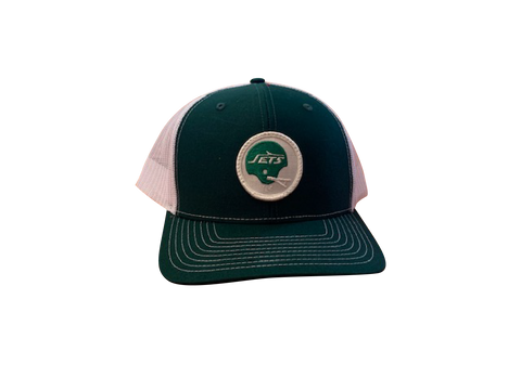 New York Jets Patch Trucker Cap - Forest/White