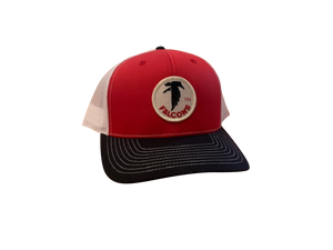Atlanta Falcons Patch Trucker Cap - Red/Black/White