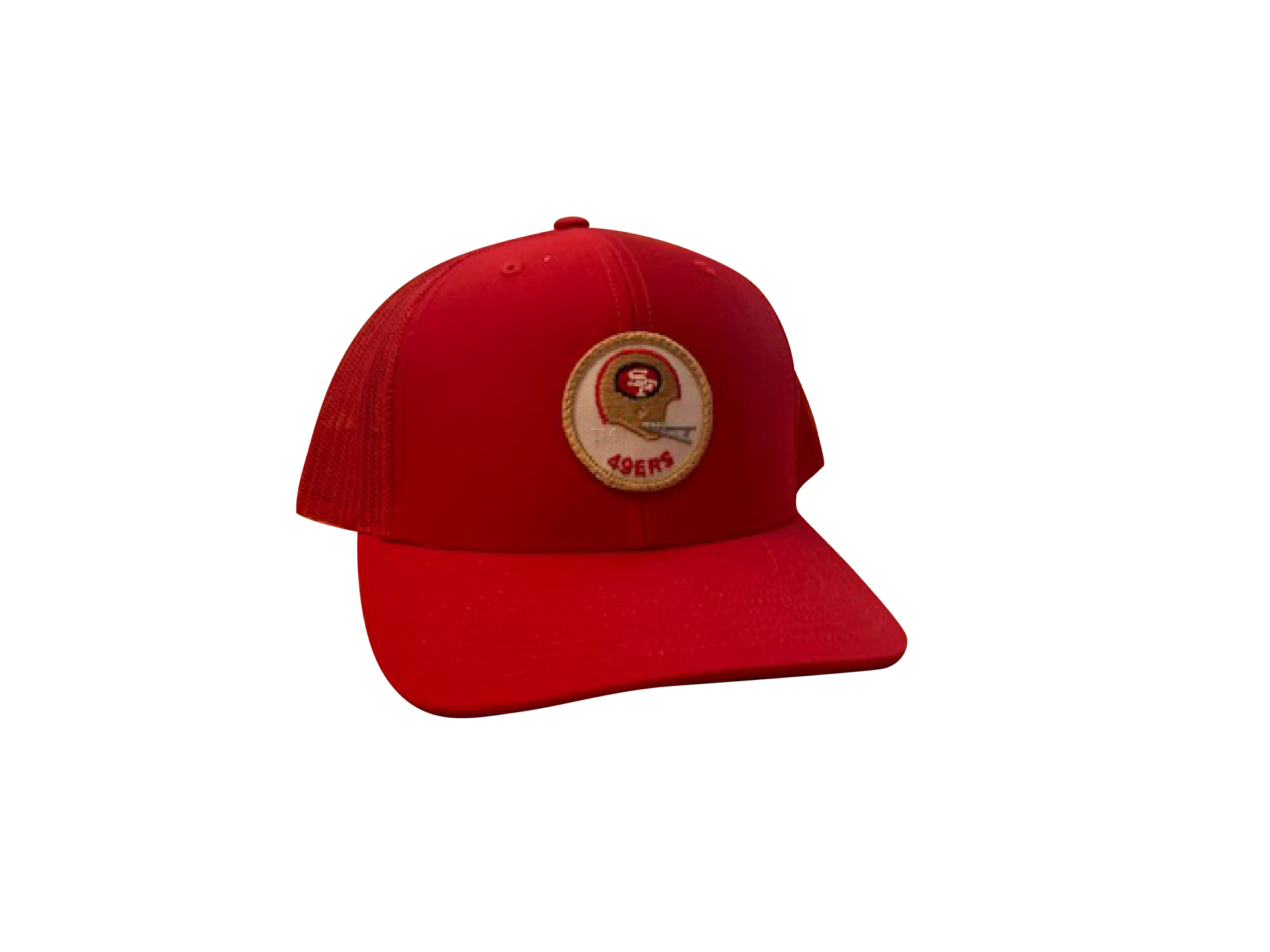 San Francisco 49ers Patch Trucker Cap - Red