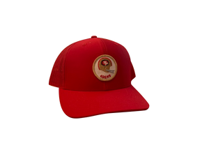 San Francisco 49ers Patch Trucker Cap - Red