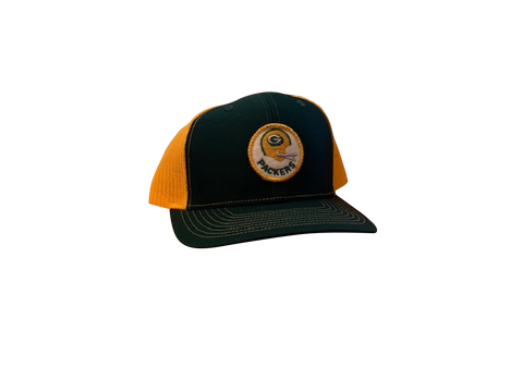 Green Bay Packers Patch Trucker Cap - Forest/Gold