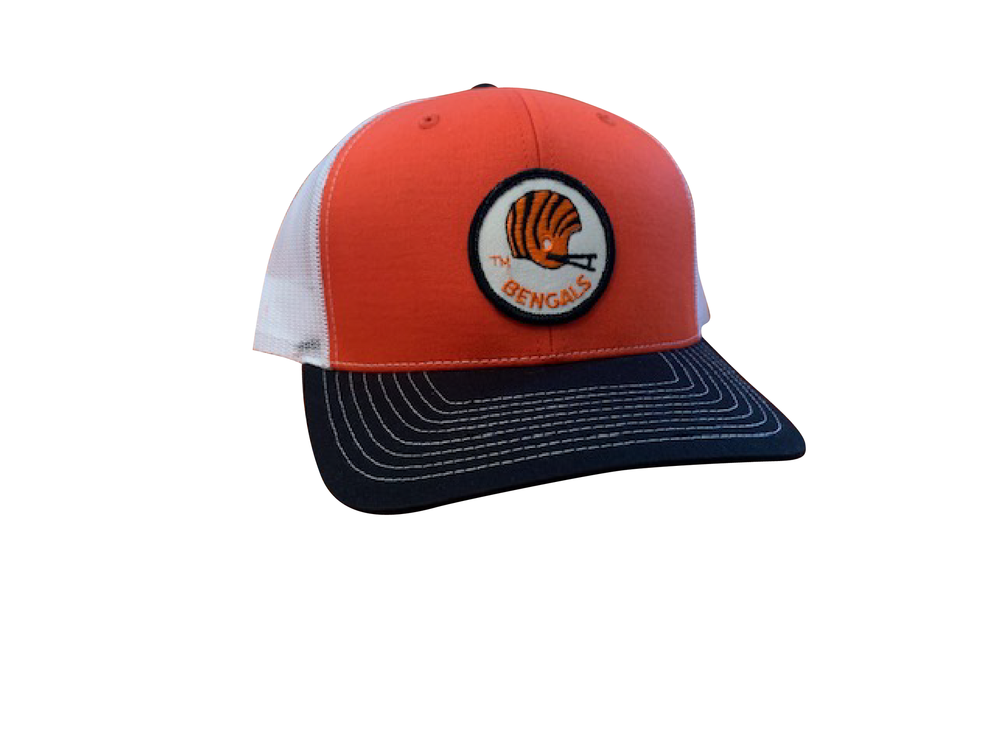 Cincinnati Bengals Patch Trucker Cap -Orange/Black/White