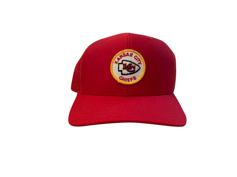 Kansas City Chiefs Patch Trucker Cap - Red