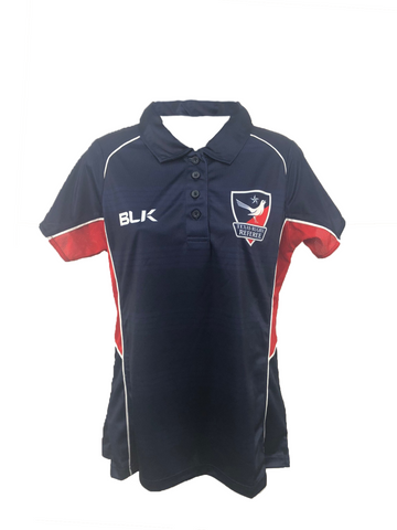 Texas Rugby Referee BLK Ladies Polo