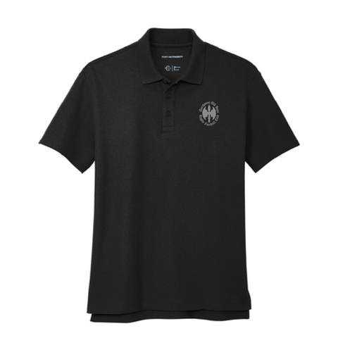 NOB Rugby Heavyweight Cotton Polo - Black (4819)