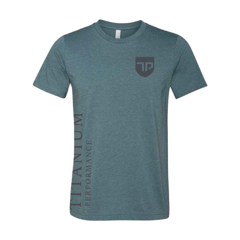 Titanium Performance Tee - Heather Slate (Pre Order 2545)