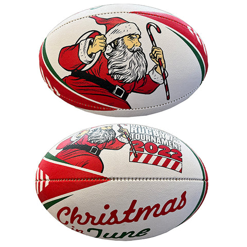 Lakefront 7s - Christmas In June "Santa" Rugby Ball - Size 5